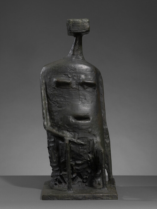 Armitage, Seated Woman with Square Head (version B), 1957, bronze, 59 x 30cm, 23 1-4 x 11 3-4in, 316649