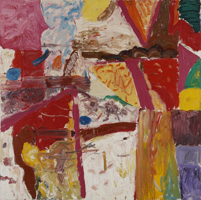 Gillian Ayres Astrophil and Stella, 1982-8, Oil on canvas, 273.5 x 274 x 3.4 cm