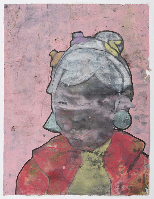 Deanio X, Cinnabar, 2021, chalk, charcoal, graphite, ink, water on paper, 25 5-8 x 16 in., 65 x 40.5 cm