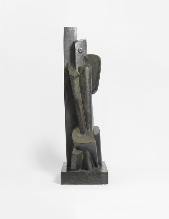 Lipchitz, Sculpture, 1916, bronze, ed of 7, 45 1-2 x 13 1-4 x 14 1-4 in, NOS 57 074
