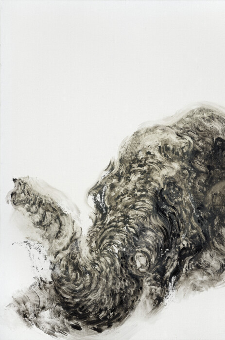 Hambling, Elephant without tusk, 2019, oil on canvas, 48 x 36 in., 125 x 94.4 cm