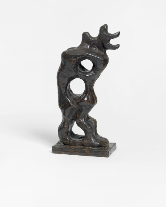 Jacques Lipchitz  Encounter, 1929, bronze, ed. 6 of 7, 9 3/4 x 4 1/4 x 3 1/2 in., 24.8 x 10.8 x 8.9 cm