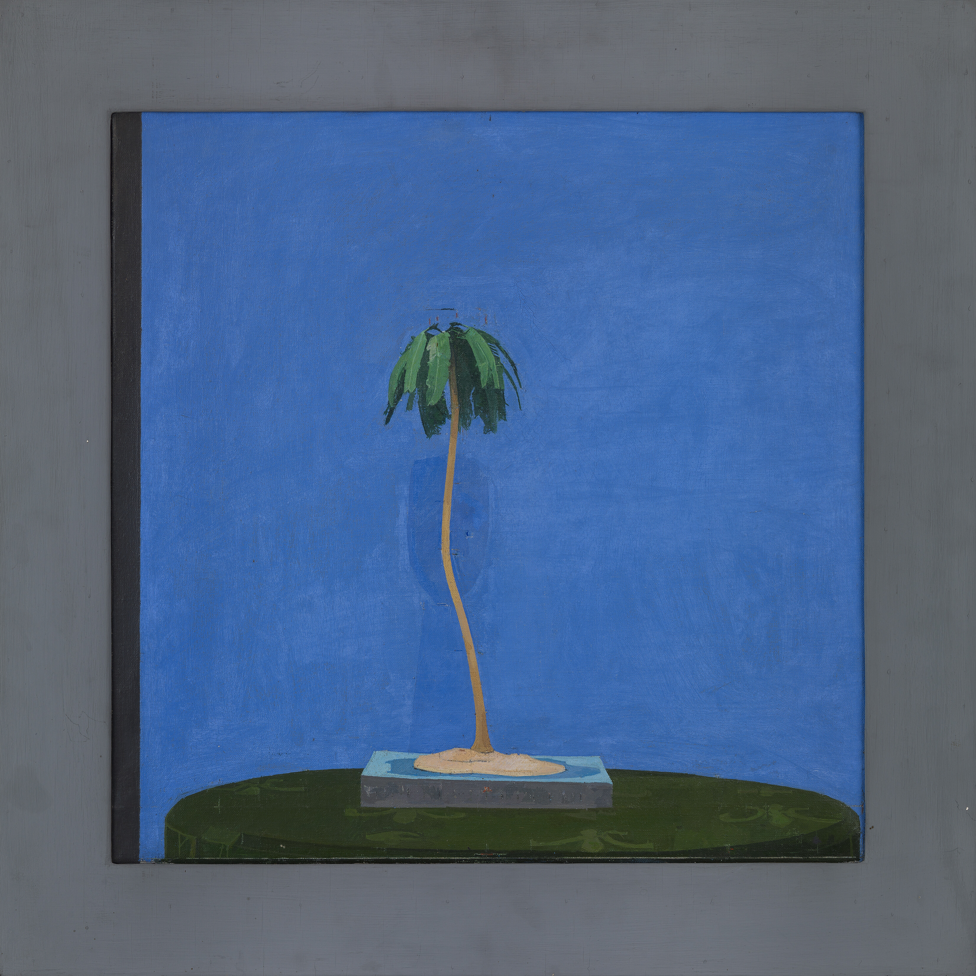 Euan Uglow, Palm Tree, 1971, oil on canvas, 44.2 x 44.2 cm.